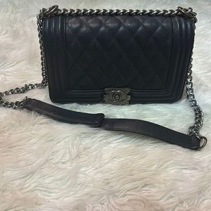 Beautiful dark navy blue almost black. boy bag